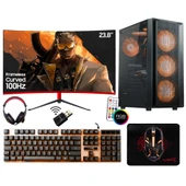 Turbox Tx6594 i5 4440 32GB Ram 512GB SSD 4GB RX550 23.8 inç FHD 100Hz Curved Oem Paket thumbnail 1