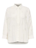 Only 15360467 Kadin Gomlek - Ekru thumbnail 4