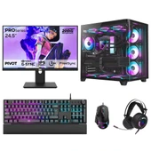 Dragos DRx7779 Ryzen 7 7800X3D 32GB DDR5 2TB GEN4 NVMe 16GB RTX5060Ti 24.5 İnç 200Hz 1ms Oem Paket thumbnail 1