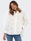 Only 15360467 Kadin Gomlek - Ekru thumbnail 7