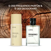 Loris E-202 Frequence Erkek Parfüm 50 Ml & E-202 Deodorant 150 Ml - 1