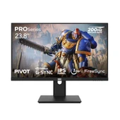 Dragos PROSeries P238FHD200 1ms FHD 200Hz 23.8 İnç FreeSync G-Sync IPS Pivot Oyuncu Monitörü - 1