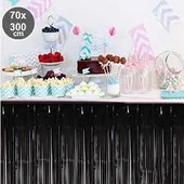 Siyah Masa Eteği, 2 Adet Siyah Arka Fon thumbnail 2