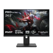 Dragos PROSeries P245FHD200 1ms FHD 200Hz 24.5 İnç FreeSync G-Sync IPS Pivot Oyuncu Monitörü - 1