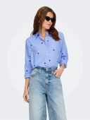 Only 15344336 Kadin Gomlek - Mavi Lacivert thumbnail 1