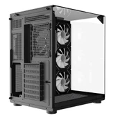 Turbox Teras Akvaryum Cam Tasarım 4X ARGB Fan 500W PSU USB 3.0 ATX Oyuncu Bilgisayar Kasası - 9