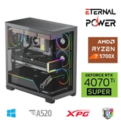 E.POWER RYZEN 7 5700X 32G DDR4 1TB M.2 RTX4070Ti Super A520 T750W - 1