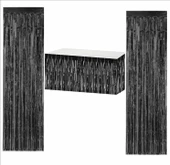 Siyah Masa Eteği, 2 Adet Siyah Arka Fon thumbnail 1