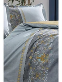 Özdilek Çift Kişilik Ranforce Brodats Nevresim Takımı - Antrasit 3715 - 1