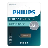 Philips Moon Serisi 32GB USB 3.1 Ultra Hızlı Metal Flash Bellek (FM32FD165B/00) - 1