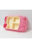 renkli çiçekler Çocuk İçin Araba Modelli Mama Tabağı 30x18 CM  Kahvaltı ve Yemek Tabağı Çocuklar İçin Tabldot Tepsi thumbnail 3