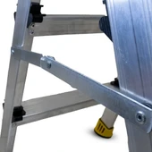 BEYKON 3+3 Gold Çift Çıkışlı Alüminyum Merdiven thumbnail 4