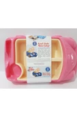 renkli çiçekler Çocuk İçin Araba Modelli Mama Tabağı 30x18 CM  Kahvaltı ve Yemek Tabağı Çocuklar İçin Tabldot Tepsi thumbnail 4