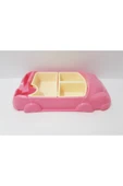 renkli çiçekler Çocuk İçin Araba Modelli Mama Tabağı 30x18 CM  Kahvaltı ve Yemek Tabağı Çocuklar İçin Tabldot Tepsi thumbnail 7