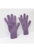 renkli çiçekler Kadın Eldiven Mor Renk Kadın Eldiveni - 4