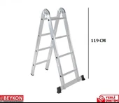 44 BASAMAKLI ALÜMİNYUM KATLANABİLİR MERDİVEN thumbnail 2