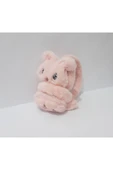 renkli çiçekler Peluş Kulaklık Tavşan Figürlü Çocuk Kulaklığı thumbnail 5
