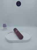 Parıldayan Elmas İşlemeli Mini Doldurulabilir Parfüm Şişesi 10 ML (Mor) - 3