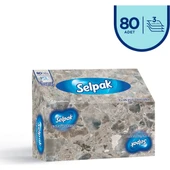 El ve Yüz Havlusu Kutulu Mermer Desen 80 Yaprak - 2