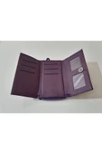 renkli çiçekler Kadın Cüzdan Kullanışlı Mor Renk Kadın Cüzdanı 17x10x4 Cm thumbnail 5