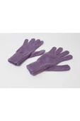 renkli çiçekler Kadın Eldiven Mor Renk Kadın Eldiveni - 3