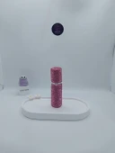 Parıldayan Elmas İşlemeli Mini Doldurulabilir Parfüm Şişesi 10 ML (Pembe) - 2