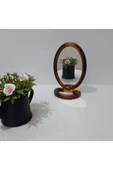 renkli çiçekler Ayna Ayaklı Oval Plastik Çerçeveli Ayna thumbnail 6