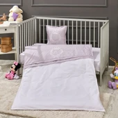 LaFiny  King Bebek Nevresim Takımı %100 Pamuk Nevresim, Çarşaf, 2xyastık Kılıfı Kahverengi - 1