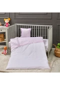 LaFiny - Laurel Bow Bebek Nevresim Takımı %100 Pamuk Nevresim, Çarşaf, 2xyastık Kılıfı - 1