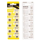 Komax AG-9 Alkalin LR936/394A Düğme Pil 10'Lu Paket - 1