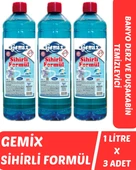 Gemix Sihirli Formül Mavi Su Fayans Derz Duşakabin Temizleyici 1000 ml 3 Adet - 1
