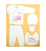 MİSİMOSİ BABY %100 PAMUKLU 5Lİ ZIBIN SET HASTANE ÇIKIŞI thumbnail 1