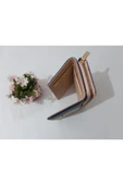 LİONER Kadın Cüzdan Şerit Desenli Kullanışlı Cüzdan Kadın Cüzdanı 17x10x4.5 Cm thumbnail 3