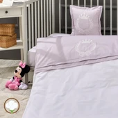 LaFiny  King Bebek Nevresim Takımı %100 Pamuk Nevresim, Çarşaf, 2xyastık Kılıfı Kahverengi - 2