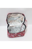 renkli çiçekler Beslenme Çanta Okul İçin Desenli 24x16x14 CM Termoslu Beslenme Çantası - 4