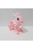renkli çiçekler 17.5x15 CM Pilli Oyuncak Yürüyen Tavşan Çocuklar İçin Hediye thumbnail 2