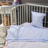 LaFiny- Lucky Colt Bebek Nevresim Takımı %100 Pamuk Nevresim, Çarşaf, 2xyastık Kılıfı Mavi - 3