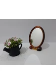 renkli çiçekler Ayna Ayaklı Oval Plastik Çerçeveli Ayna thumbnail 7