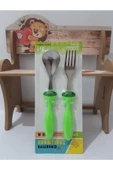 renkli çiçekler Sevimli Karikatür Desenli Bebek Çocuk Için Kaşık Çatal thumbnail 1