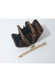 renkli çiçekler Kadın Cüzdan 3 Bölmeli Telefon Çanta Cüzdan Kadın Cüzdanı 20x12x5 Cm thumbnail 5