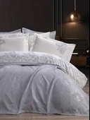 Bella Home Firdevs 7 Parça Yatak Örtüsü Seti Gri - 1