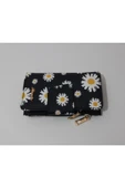 renkli çiçekler Kadın Cüzdan Kullanışlı Papatya Desenli Kadın Cüzdanı thumbnail 2