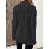 Lucky Life Kadın Uzun Kollu Yarı Balıkçı Yaka Triko Bluz - 5