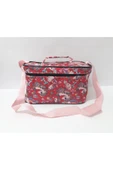 renkli çiçekler Beslenme Çanta Okul İçin Desenli 24x16x14 CM Termoslu Beslenme Çantası - 3