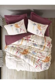 Cotton Box Çift Kişilik Nevresim Takımı Flos Bordo - 1