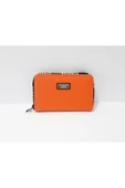 renkli çiçekler Kadın Cüzdan Turuncu Renkli Kadın Cüzdanı thumbnail 4