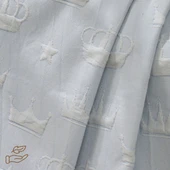 LaFiny- Crown Bebek Battaniye %70 Bambu %30 Mikro Kumaş 110CM x 150CM Mavi - 4