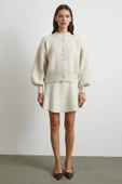 Hırka Etek Triko Takım Ekru - 5