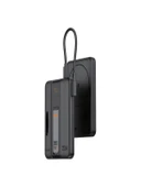5000mAh 20W Hızlı Şarj Dijital Gösterge Kablosuz Magsafe Powerbank Type-C Kablolu/Girişli Standlı - 1