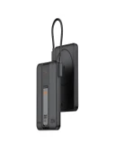 5000mAh 20W Hızlı Şarj Dijital Gösterge Kablosuz Magsafe Powerbank Type-C Kablolu/Girişli Standlı thumbnail 5